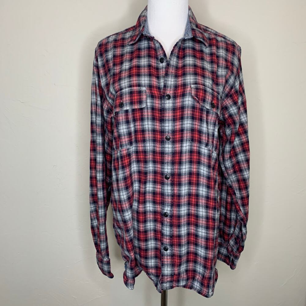 Gap Plaid Flannel Shirt Sz Medium 100% cotton